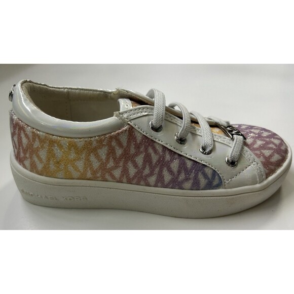MICHAEL Kors Youth Girls' Jem Miracle Logo Sneakers Unicorn - Size 9 - Picture 6 of 10